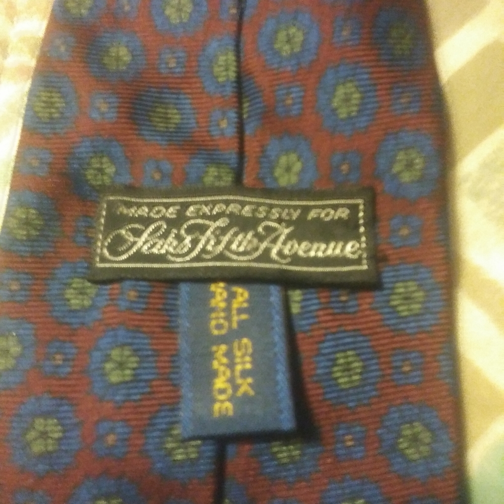 Saks vintage silk tie